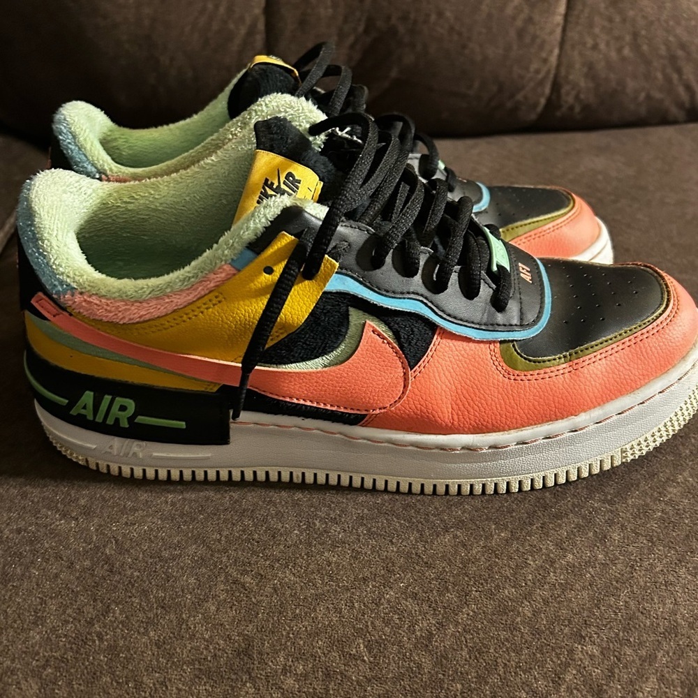 Nike Air Force 1 Shadow Multi Color Sneakers | Women’s 12 (Men’s 10.5)